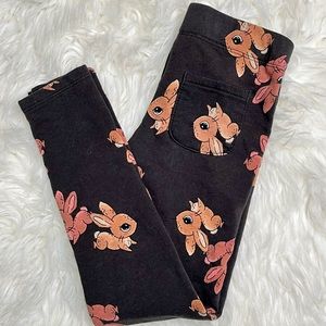 H&M Leggings Bunny Pattern Size 6x